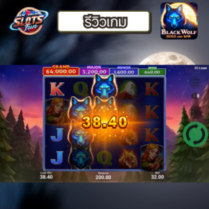 รีวิว Black Wolf Hold and Win – สล็อตธีมหมาป่าดำแตกบ่อย รีวิวเกม Black Wolf Hold and Win จาก Creative Gaming บนเว็บ สล็อต