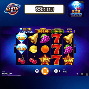 รีวิว Rich Diamond: Hold and Win เกมสล็อตฟีเจอร์แจ็คพอตแตกง่าย รีวิวเกม Rich Diamond Hold and Win ทดลองเล่นฟรีบนเว็บ New Online Slots Fun