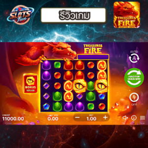 รีวิว Treasures of Fire – เกมสล็อตขุมทรัพย์ลาวา แตกบ่อย แจกจริง รีวิวเกม Treasures of Fire จาก Creative Gaming บนเว็บ New Online Slots Fun